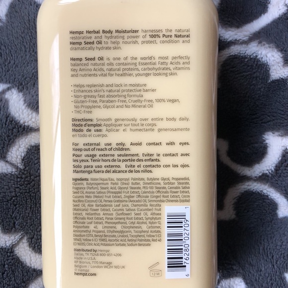 NWT sealed, Sweet Pineapple & Honey Melon Herbal Body Moisturizer by Hempz - Picture 3 of 4